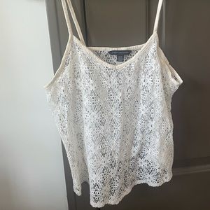 American Eagle XS lace crop top